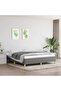Box Spring Bed Frame Dark Grey 180x200 cm Super King Fabric