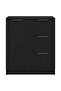 Sideboard with Drawer Black Oak 60 x 30 x 70 cm Engineered Wood - 6