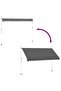 Manual Retractable Awning 400 cm Anthracite - 6