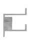 Wall Corner Shelf Concrete Grey 40x40x50 cm Engineered Wood - 5