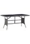 5 Piece Garden Dining Set Poly Rattan Anthracite & Grey - 5