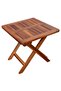 Sun Lounger with Table Solid Acacia Wood - 8