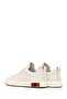 Men's White Lace-Up Sneakers, Genuine Leather Sneaker 25Wfd693418 - 5
