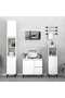 Bathroom Cabinet White 65x33x60 cm Engineered Wood