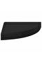Floating Corner Shelves 2 pcs Black 25x25x3.8 cm MDF - 6