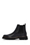Men's Black Leather Chelsea Boots 25Wfd620618 - 3