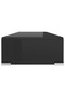 TV Stand/Monitor Riser Glass Black 80x30x13 cm - 2