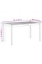 Garden Table 140x80x74 cm Solid Acacia Wood - 3