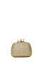 Women's Gold Chain Strap Piece Mini Box Straw Evening Dress Bag 26Sbd2955Ts - 5