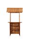 Outdoor Bar Table with Rooftop 113x106x217 cm Solid Acacia Wood - 4
