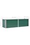 Garden Raised Bed Galvanised Steel 160x40x45 cm Green - 3