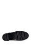 Women's Black Zippered Thick Heeled Leather Boots 25Wfd281618 - 6