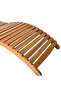 Sun Lounger Solid Acacia Wood Brown - 4