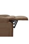 Recliner Chair Brown Fabric - 6