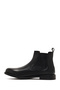 Men's Black Leather Chelsea Boots 25Wfd724218 - 3