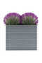 Garden Raised Bed Galvanised Steel 100x40x77 cm Grey