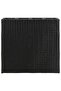 Garden Raised Bed with 4 Pots Poly Rattan Black - 2