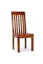 Dining Chairs 2 pcs Solid Wood with Honey Finish Modern - 7