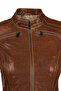 Brazil Women's Viski Judge Collar Short Leather Jacket 25Wgd5303Vd - 5
