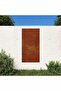 Garden Wall Decoration 105x55 cm Corten Steel Sun Design
