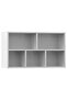 Book Cabinet/Sideboard White 50x25x80 cm Engineered Wood - 7