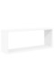 Wall Cube Shelf 4 pcs White 60x15x23 cm Engineered Wood - 2