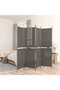 4-Panel Room Divider Anthracite 200x220 cm Fabric