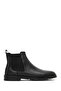 Men's Black Leather Chelsea Boots 25Wfd7543Ft