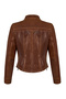 Brazil Women's Viski Judge Collar Short Leather Jacket 25Wgd5303Vd - 3