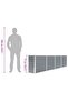 Raised Garden Bed 320x40x77 cm Galvanised Steel Grey - 7