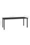 7 Piece Garden Dining Set Poly Rattan Black - 3