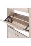 Oak Look Wooden Shoe Cabinet with 5 Compartments - 6