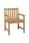 3 Piece Garden Dining Set 80x80 cm Solid Teak Wood - 2