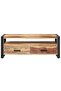 TV Cabinet 120x35x45 cm Solid Wood with Honey Finish - 4