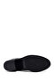 Women's Black Zippered Thick Heeled Leather Boots 25Wfd281518 - 6