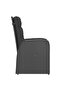 9 Piece Outdoor Dining Set with Cushions Poly Rattan Black - 6