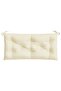 Garden Bench Cushion Cream 180x50x7 cm Oxford Fabric - 2
