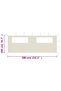 Gazebo Sidewall with Windows 6x2 m Cream - 4