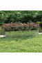 Garden Raised Bed 240x40x45 cm Galvanized Steel Silver