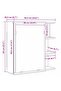 Bathroom Mirror Cabinet with Door Black Oak 62.5 x 20.5 x 64 cm - 3