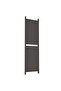 5-Panel Room Divider Brown 250x180 cm Fabric - 5