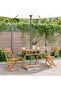 Folding Garden Table 90x75 cm Solid Acacia Wood