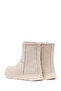Women's Beige Zippered Suede Teddy Boots 25Wfe250910 - 6