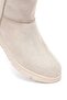 Women's Beige Zippered Suede Teddy Boots 25Wfe250910 - 8