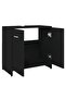 Bathroom Cabinet Black 60x33x61 cm Engineered Wood - 4