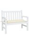 Garden Bench Cushion Cream 180x50x7 cm Oxford Fabric