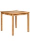 3 Piece Garden Dining Set 80x80 cm Solid Teak Wood - 7