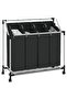Laundry sorter with 4 bags black grey - 2
