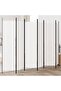 6-Panel Room Divider White 300x200 cm Fabric