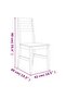 Dining Chairs 2 pcs Solid Acacia Wood - 3